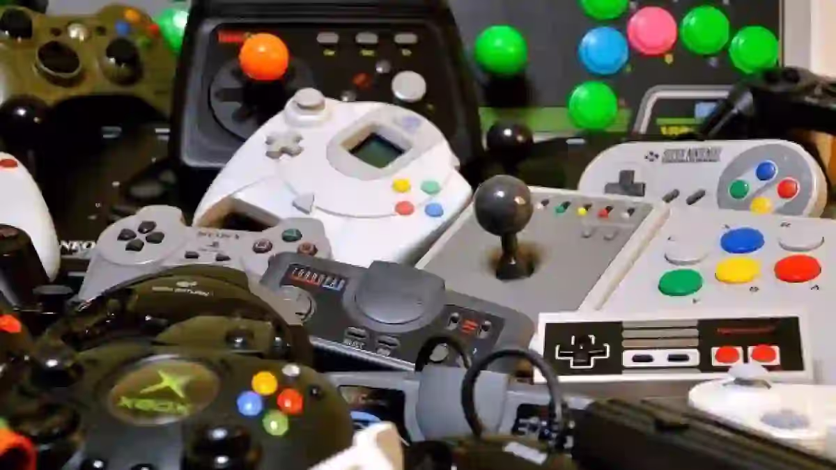 Classic game controllers collection