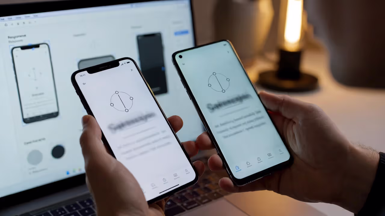 Designing for notches and thumbs
