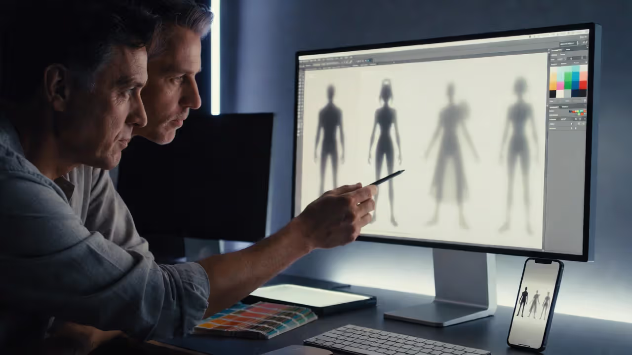 Readable art on a small screen