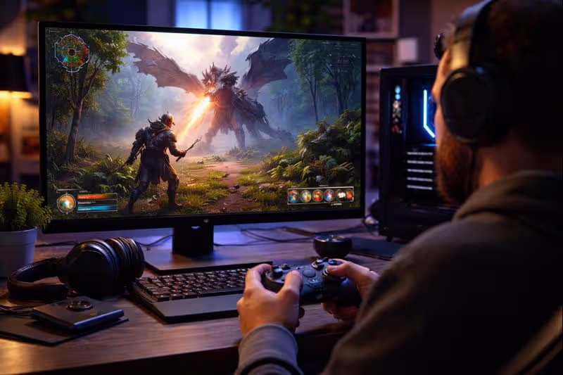 Epic RPG Battle Scene