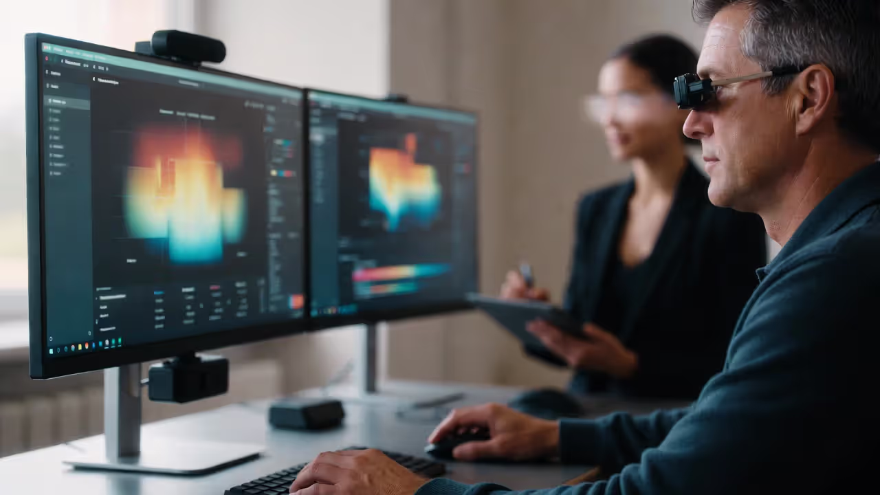 Watching where players actually look